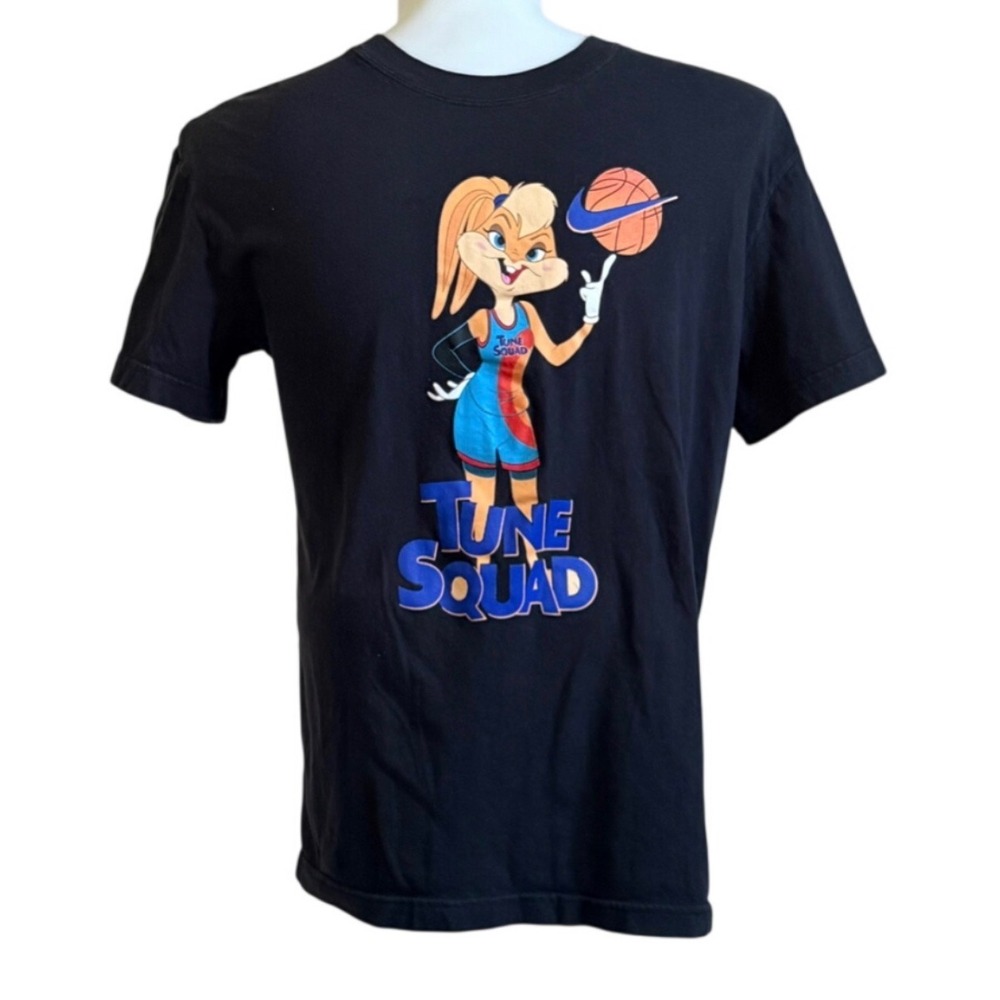 Nike Space Jam Lola Bunny Tune Squad Graphic Shirt Black Womens Medium Loose Fit